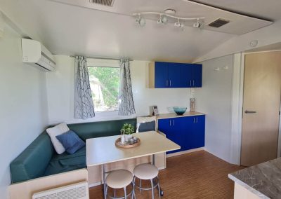 Camping le Farfalle Le Marche- Chalet zithoek